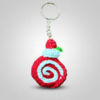 Crochet Keychain - Swiss Roll - 1 Keychain (Random Color)