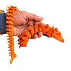 Articulated Aqua Dragon – 50 cm long (Dark Orange)