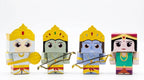 Craftgami Papertoys DIY Sheets – Ramayana Collection (Ram, Sita, Hanuman &amp; Laxman)