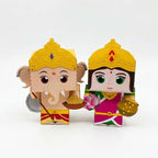 Craftgami Papertoys DIY Sheets – Ganesha &amp; Laxmi Papertoy