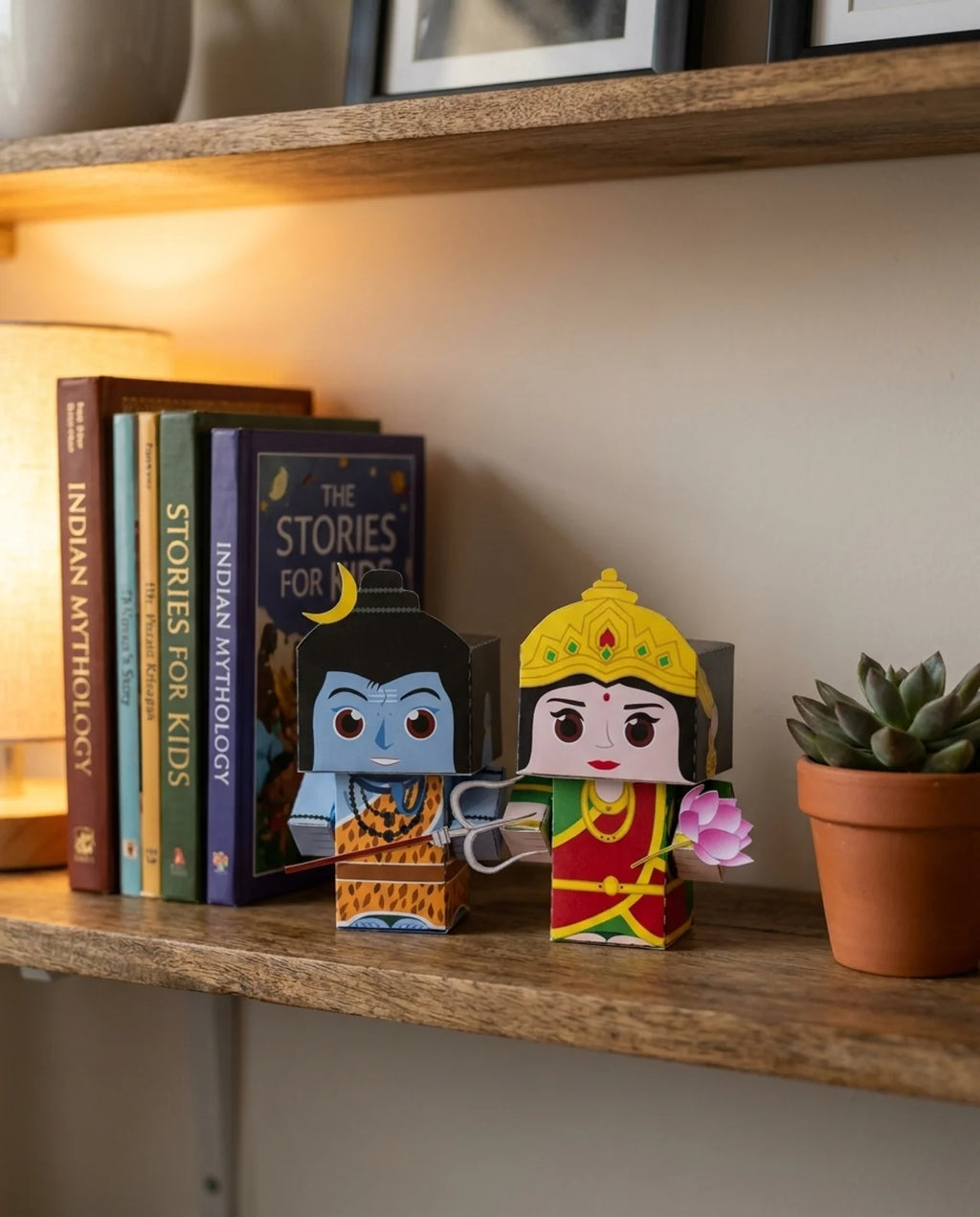 Craftgami Papertoys DIY Sheets – Shiva &amp; Parvati Papertoy
