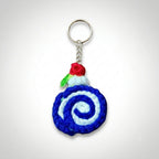 Crochet Keychain - Swiss Roll - 1 Keychain (Random Color)