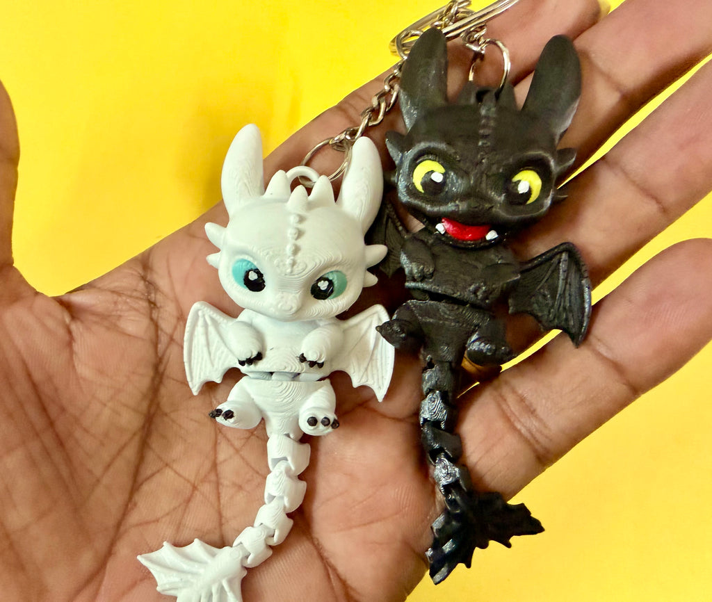HTTYD - Set of 2 Dragon Keychains
