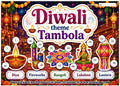 Digital Tambola Tickets - Diwali Theme - Design#5 (Set B) Tickets No 21 to 40 - PDF File download