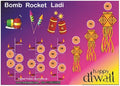 Digital Tambola Tickets - Diwali Theme - Design#6 (Set D) Tickets No 61 to 80 - PDF File download