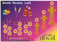 Digital Tambola Tickets - Diwali Theme - Design#6 (Set E) Tickets No 81 to 100 - PDF File download