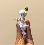 Krishna Playing Flute - 3D Printed Sitting Figurine (Ready to Paint) (White - Unpainted)