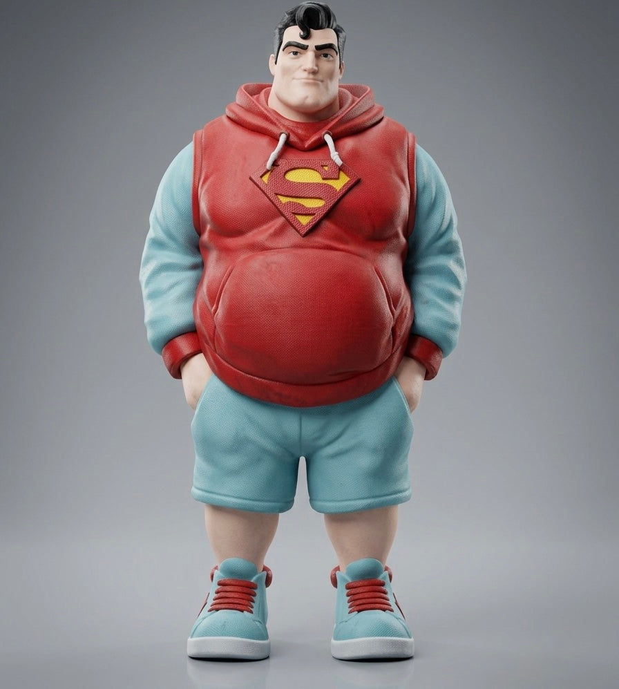 The Fatman Supes – Chubby Man of Steel 3D Statue | Urban Legends #2