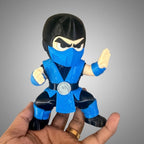 Sub-Zero Chibi Desk Buddy – 3D Printed Mortal Kombat Collectible (15cm)