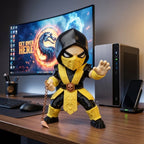 Scorpion Chibi Desk Buddy – 3D Printed Mortal Kombat Collectible (15cm)