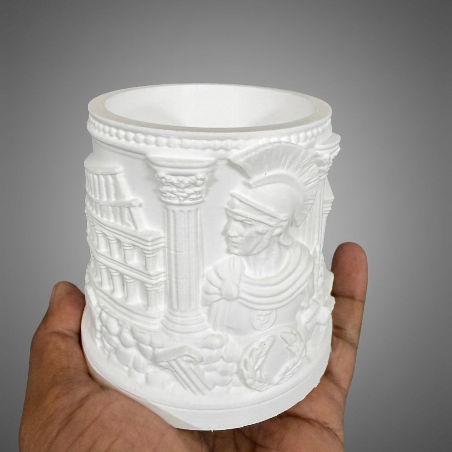 Roman Legionary 3D-Printed Pen Stand – Colosseum Column Desk Organizer