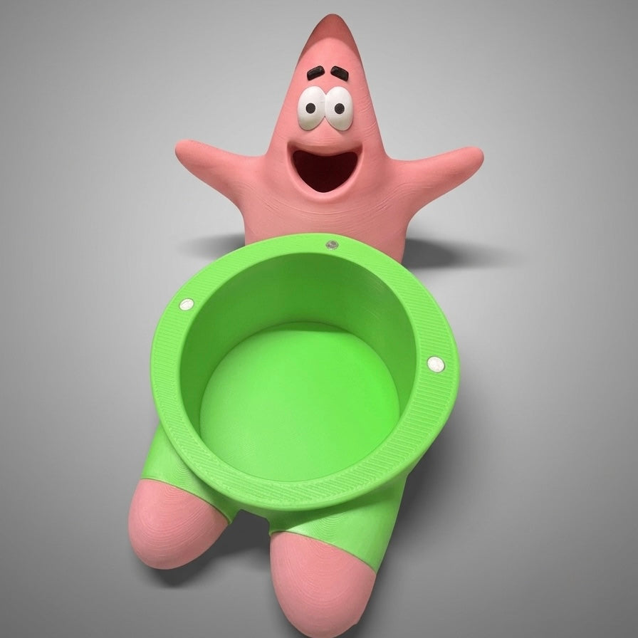 Pink Starfish 3D-Printed Tissue Box Holder with Magnetic panel