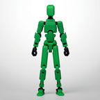 Craftgami DIY Dummy-13 Action Figure Robot | Fully Articulated Action Figure Toy | 3D Printed (5.4inches) (Green-Black)