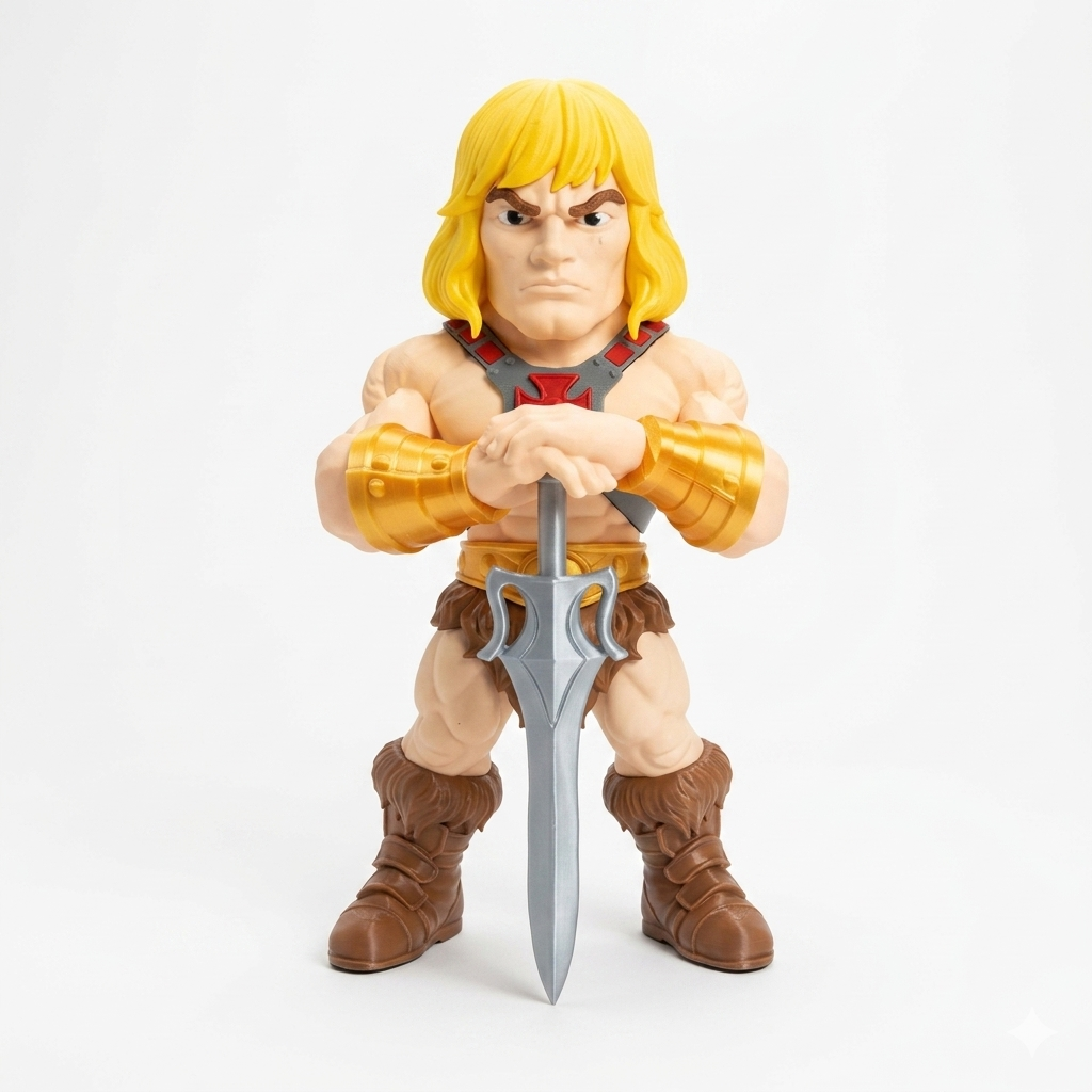 Heman Statue - 3d printed