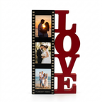 3d Printed Love Frame for 3 Photos