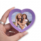 Heart Fridge Magnet (with slide in photo option) - 1 pc random color