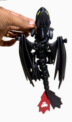 Toothless Articulated Dragon – 3D Printed Night Fury Fidget Figure