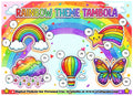 Digital Tambola Tickets - Unicorn Theme - Design#1 (Set B) Tickets No 21 to 40 - PDF File download