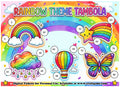 Digital Tambola Tickets - Rainbow Theme - Design#1 (Set C) Tickets No 41 to 60 - PDF File download