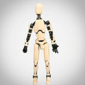 Craftgami DIY Dummy-13 Action Figure Robot | Fully Articulated Action Figure Toy | 3D Printed (5.4inches) (Skin Color with Black)