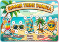 Digital Tambola Tickets - Summer Theme - Design#1 (Set C) Tickets No 41 to 60 - PDF File download