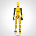 Craftgami DIY Dummy-13 Action Figure Robot | Fully Articulated Action Figure Toy | 3D Printed (5.4inches) (Yellow-Black)