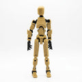 Craftgami DIY Dummy-13 Action Figure Robot | Fully Articulated Action Figure Toy | 3D Printed (5.4inches) (Brown-Black)