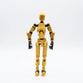 Craftgami DIY Dummy-13 Action Figure Robot | Fully Articulated Action Figure Toy | 3D Printed (5.4inches) (Gold-Black)
