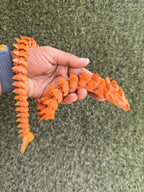 Articulated Aqua Dragon – 50 cm long (Dark Orange)