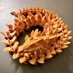 Articulated Aqua Dragon – 50 cm long (Dark Orange)