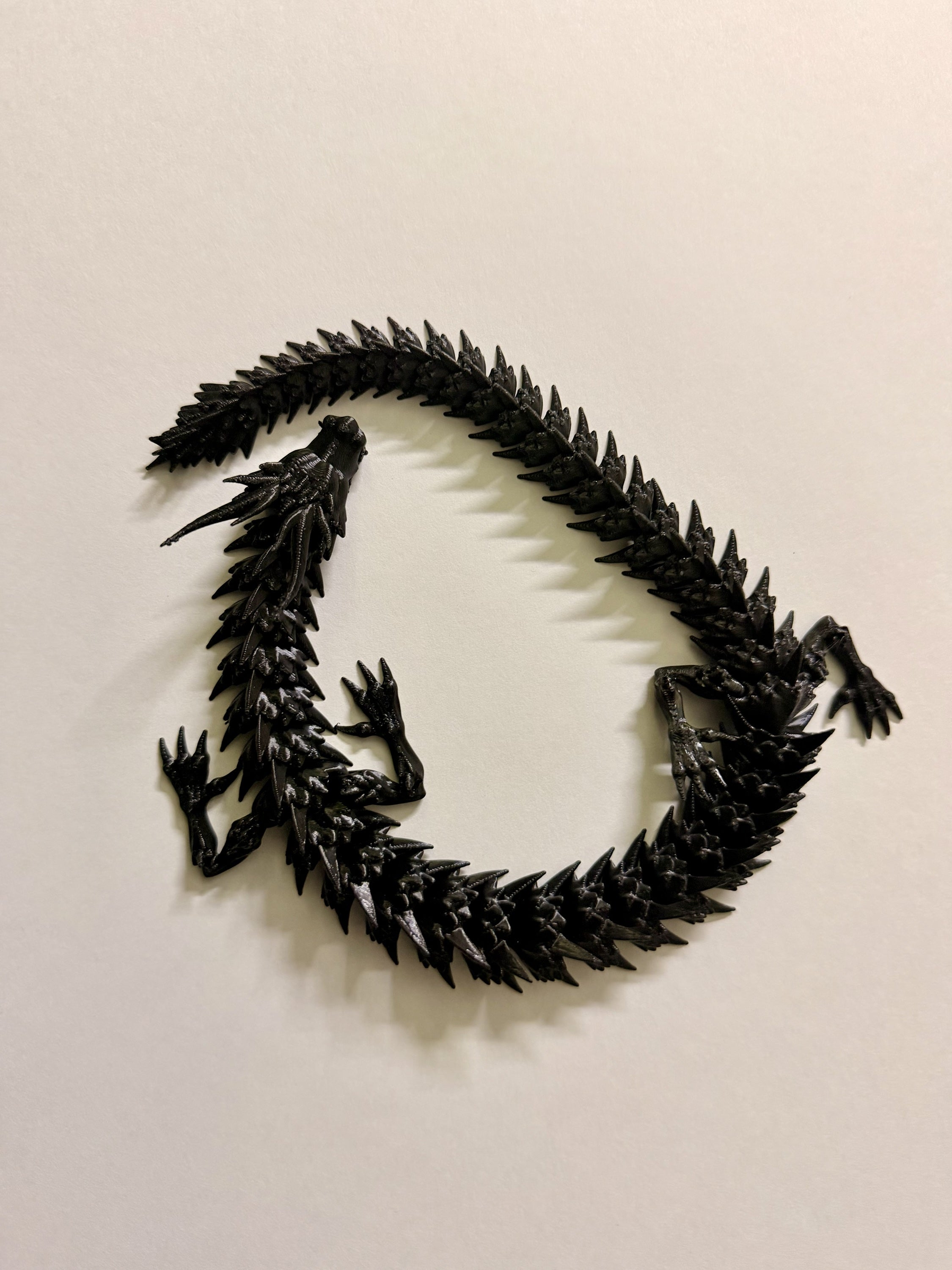 Articulated Dragon – 40 cm long (Black)