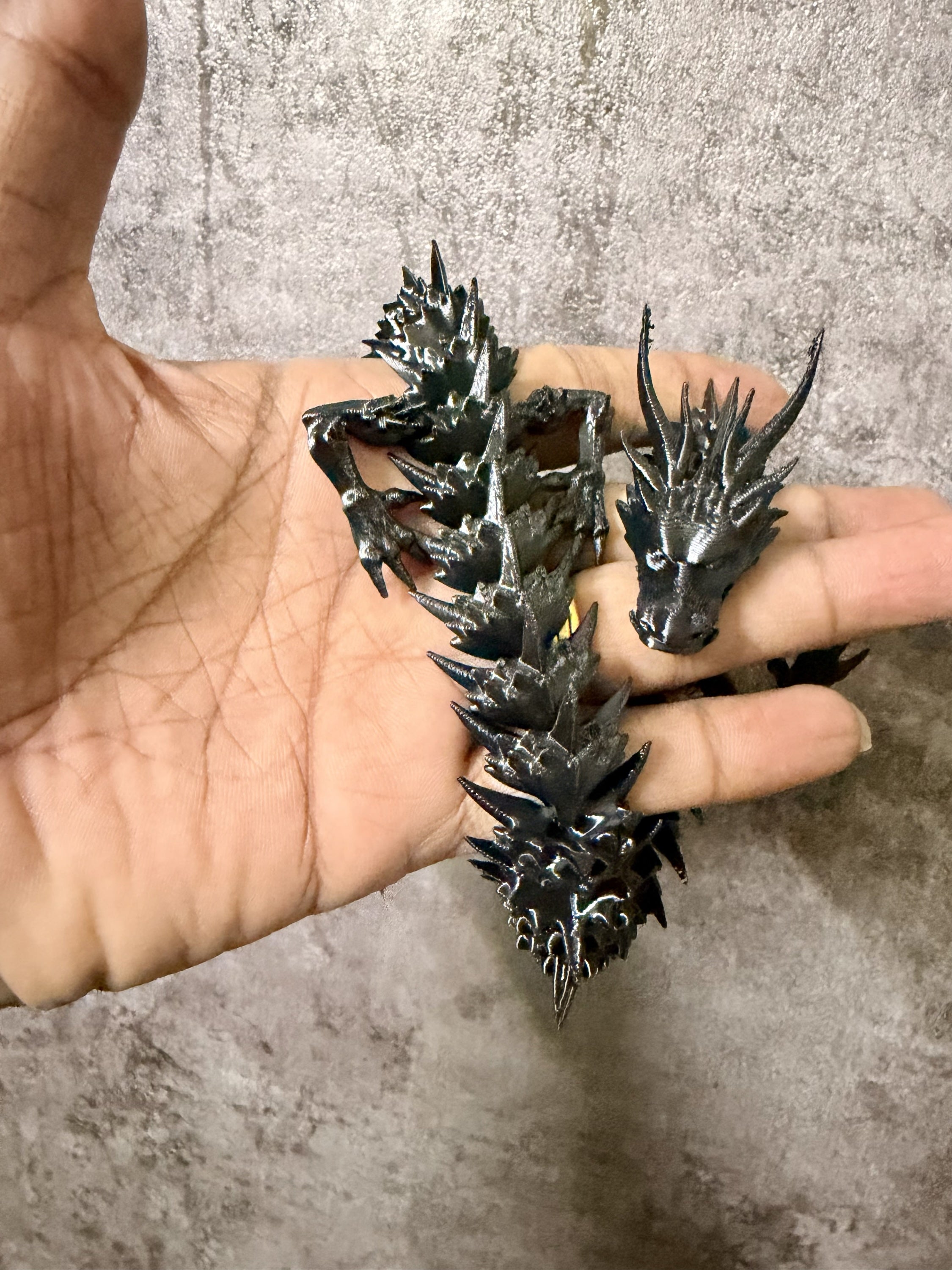 Articulated Dragon – 40 cm long (Black)