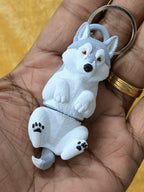 Articulated Husky keychain (pack of 2)