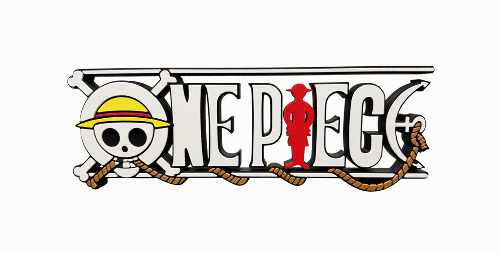 3d printed One Piece Logo for table/shelf decor (Fan Art)