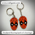 Deadpool Keychain (pack of 2 keychains)