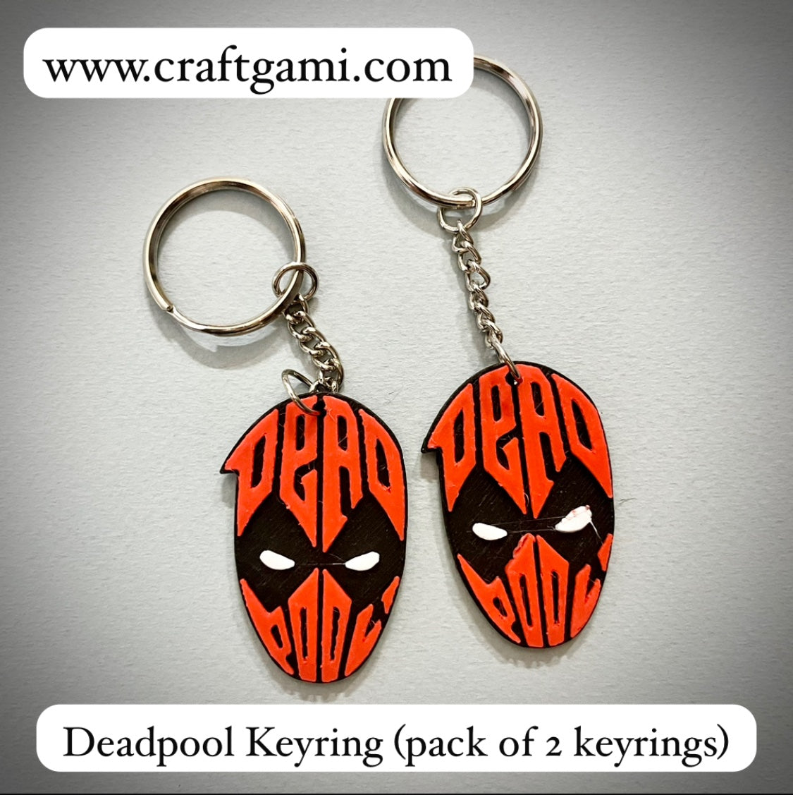 Deadpool Keychain (pack of 2 keychains)