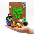 Magic Witch Playset (3d printed, Articulated) – 1 set